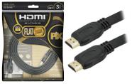 Cabo Hdmi Flat 2.0 Pix 19 Pinos 4k Ultrahd 3d Hdr 3 Metros