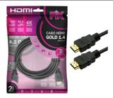 Cabo hdmi gold 1.4 4k ultra 15p 2m - Pix