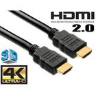 Cabo Hdmi Gold 2.0 3 Mts 4k 2.0 Full Hd 3d Tv Lcd Compatível com Ps3 Xbox