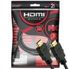 Cabo Hdmi Gold 2 Mts 2.0 4K 2.0 Full Hd 3D Tv Lcd Ps3 Xbox