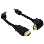 Cabo HDMI-HDMI 90 Graus X-Cell, Full HD, C/ Filtro, Emborrachado, 1.4V, 1.5m, Preto - XC-HDMI-90-A