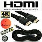 Cabo HDMI Nylon Alta Qualidade 3m 4K Jogos Filmes TV - LIPPIN