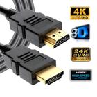 CABO HDMI REFORÇADO BLINDADO 1.8 metros - Alta Qualidade e Performance com Versão 1.4!
