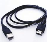 Cabo Hdmi X Usb 2.0 Conversão Pratica comprimento 2 mts
