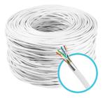 Cabo Lan 4 Pares Cat5E Cftv Blindado Com 100Mts Silver - New Line Cable