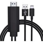 Cabo Lightning Hdtv Hdmi Adaptador Para espelhar na tv Com Usb 2m