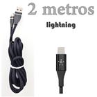 Cabo Lightning Reforçado Com 2 metros 2A PRETO - Inova