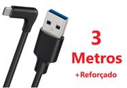 Cabo Link 3 metros para Oculus Quest 1/2 Usb-a/Usb-c BR