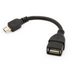 Cabo MD9 USB A (F) x Micro USB (V8) 14cm OTG - Preto