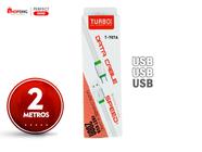 Cabo Micro Usb Flat V8 Para Android Marca Turbo Com 2 Metros