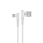 Cabo micro usb hoopson 1,2m 2a ch11 branco