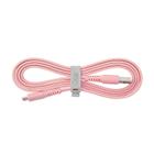 Cabo Micro USB I2GO Flexível Basic Flat Rosa 1,2m