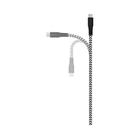 Cabo Micro USB I2GO Nylon 1,5m Preto e Branco