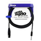 Cabo Microfone Santo Angelo 08742 Ninja Hg 25ft 7,62m Embo.P10 Xlr Preto