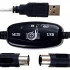 Cabo MIDI-USB suporte adaptador de teclado para PC