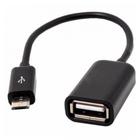 Cabo OTG Micro USB para USB Femea - para Smartphones, Tablets - Diversos