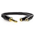 Cabo P10 Macho Para 2 P2 Femea Estereo - 8 Mt