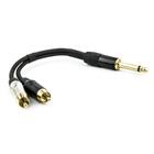 Cabo P10 para 2 RCA Profissional Estereo - 10 Metros