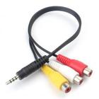 Cabo P2 4C + 3 Rca Fêmea