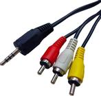 Cabo P2 X 3rca Ponta Dourada - BM8338 - B-Max