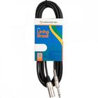 Cabo para Áudio Linha BRASIL XLR(M) X P10 10m Preto HAYONIK