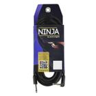 Cabo para Guitarra Preto Modelo L TX Ninja com Plugs P10 X P10 90º 10FT/3.05M - SANTO ANGELO