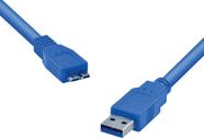 Cabo Para Hd Externo Usb 3.0 A Macho X Micro Usb B Macho 1.2 Metros U3ambmc-12 F018 - VINIK