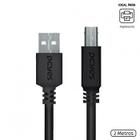 Cabo para impressora usb a 2.0 macho para usb b 2.0 macho 28awg puro cobre 2 metros - puabm2-2