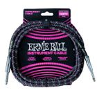 Cabo para Instrumentos Ernie Ball Textil P10/P10 3,5m 10ft