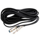 Cabo Para Microfone 5 Metros P10 Mono Macho x Conector XLR