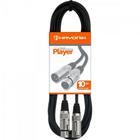 Cabo para Microfone Hayonik Player XLR(F) X XLR(M) 10m Preto F002