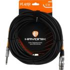 Cabo Para Microfone Player XLR(F) X P10 10m Preto Hayonik