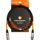 Cabo Para Microfone Player XLR(F) x XLR(M) 1m Preto Hayonik