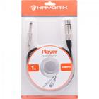 Cabo para Microfone XLR(F) X P10 1m Player Preto Hayonik