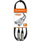 Cabo para microfone xlr(f) x xlr(m) 1 metro - hayonik