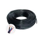 Cabo PP 4 X 1,5MM² 1KV HEPR 90C Preto Techcabos 100 Metros