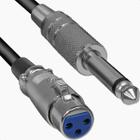 Cabo Profissional Para Microfone Profissional P10 Mono Xlr 5 Metros - MXT