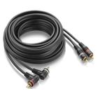 Cabo Rca 5m Banhado A Ouro Dupla Blindagem Plug Emborrachado - A.R Variedades MT