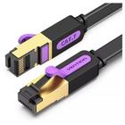 Cabo Rede Cat7 Flat Vention Icabl 10m 600mhz 10gbps Blindado