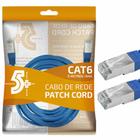 Cabo Rede Rj45 Cat6 (5m) Azul 9901 5+ - Un