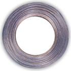 Cabo Som Fio Paralelo 50m 50 Metros 1,5mm Cristal Azul 100% Cobre 2x14AWG