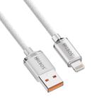 Cabo Turbo USB 1 metro - Tecido trançado com pontas em acrílico Tipo Lightning - Hrebos