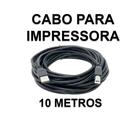 Cabo USB 10 Metros para Impressora scanner USB A/B Versão 2.0