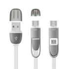 Cabo USB 2 Em 1 Multilaser WI351 Type C e Micro USB 1,5m