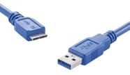 Cabo USB 3.0 Macho para Micro USB B 2 Metros - Pentom - Alinee