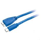Cabo Usb 3.0 Tipo C X Micro B - 1m Cor Azul