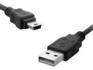 Cabo USB A Macho x Mini 5 Pinos de 1,50 Metros V3 Pontas Niquelada