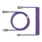 Cabo USB-A Para Tipo C Pichau Meduza P, Trancado, Nylon, GX12, Roxo, PCH-MP-01