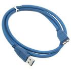 Cabo Usb-a X Micro Usb 3.0 Para Hd Externo 50cm Azul - DEX