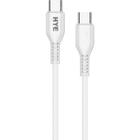 Cabo USB-C A USB-C Hye HYE30CC - Branco 1 Metro